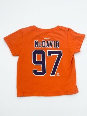 Reebok Connor McDavid
Edmonton Oilers Toddler
Orange Graphic T-Shirt Size
3T